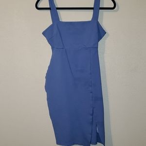 Blue bodycon dress